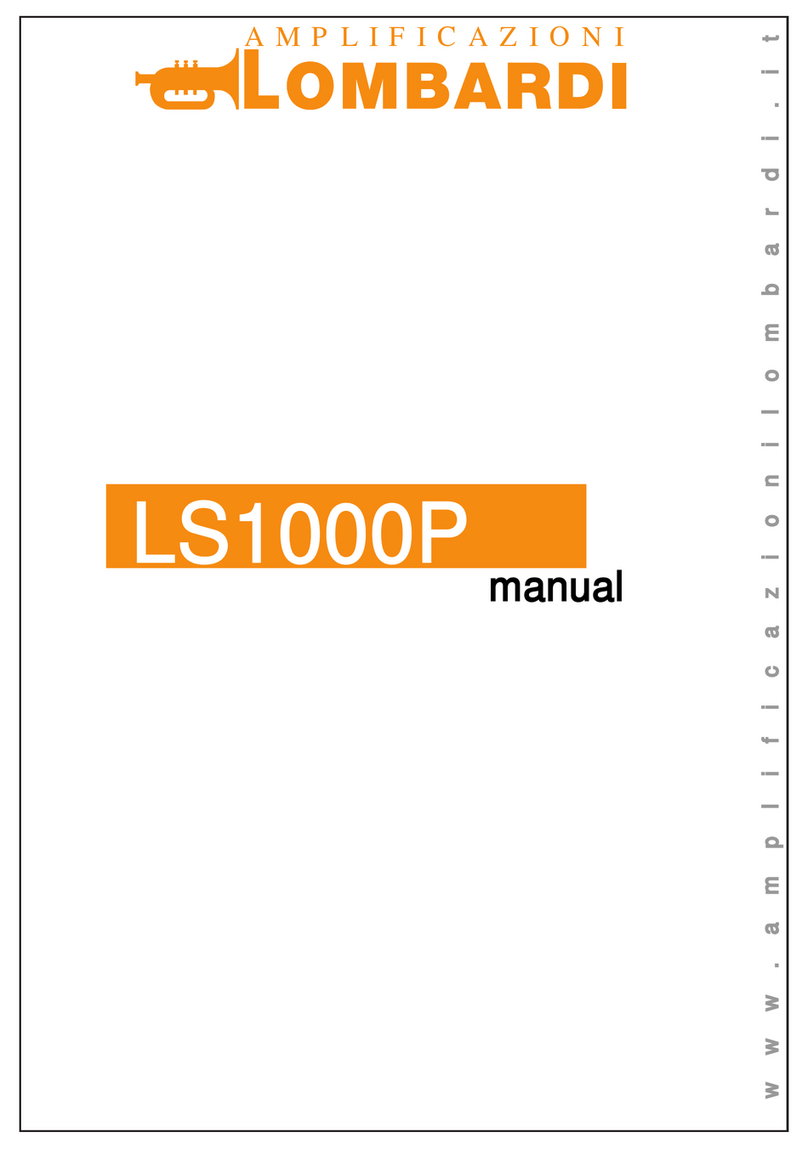 Lombardi LS1000P User manual