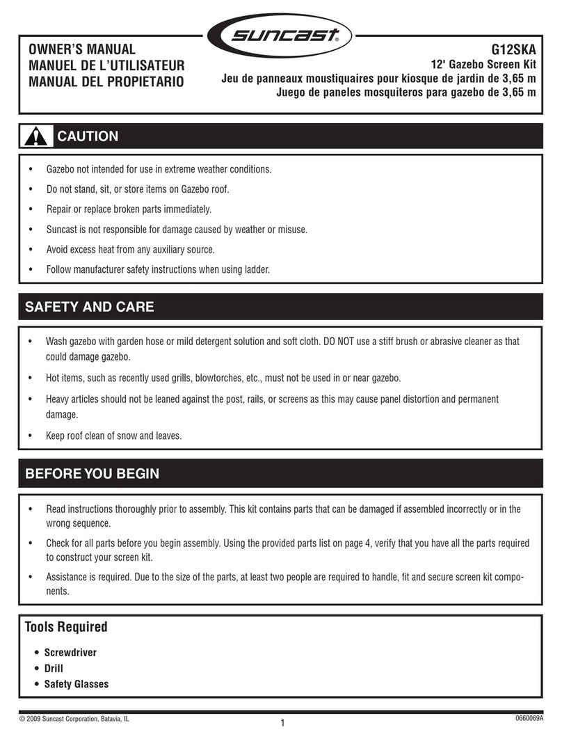 Suncast G12SKA owner's manual