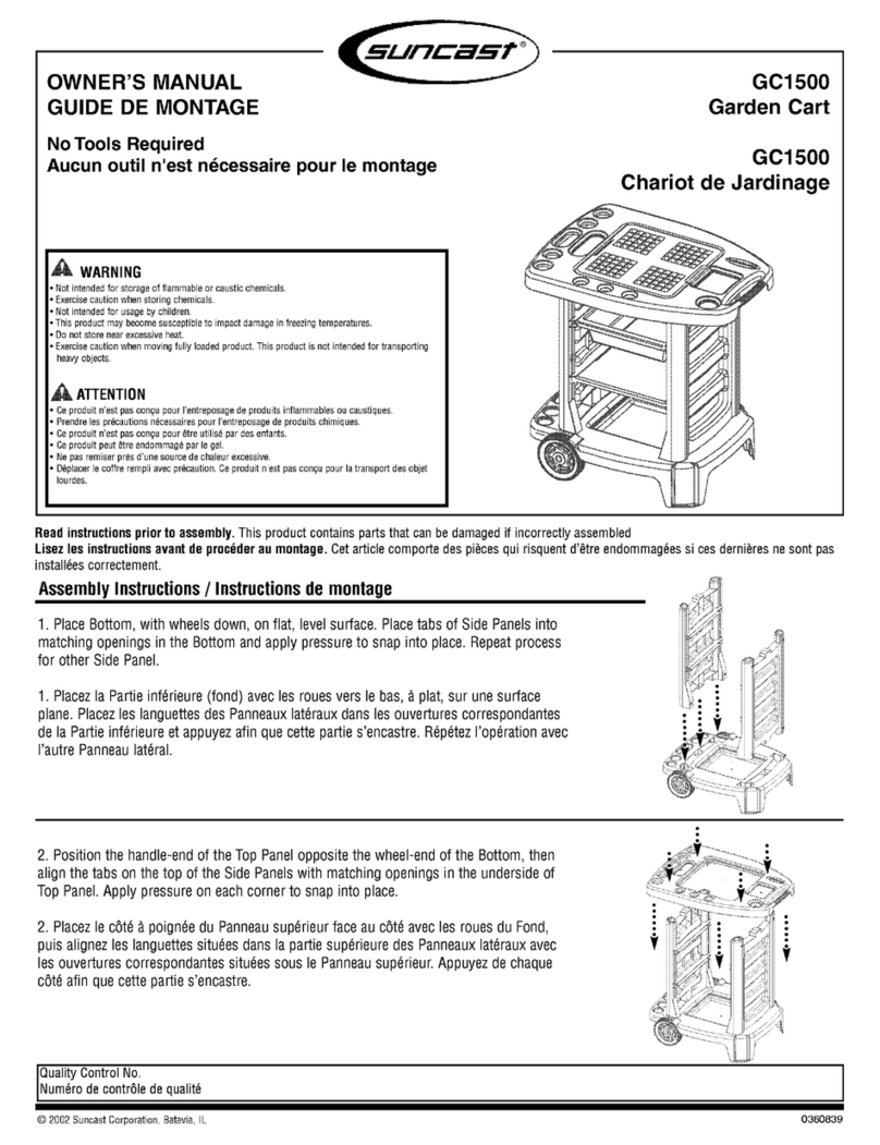 Suncast GC1 500 owner's manual