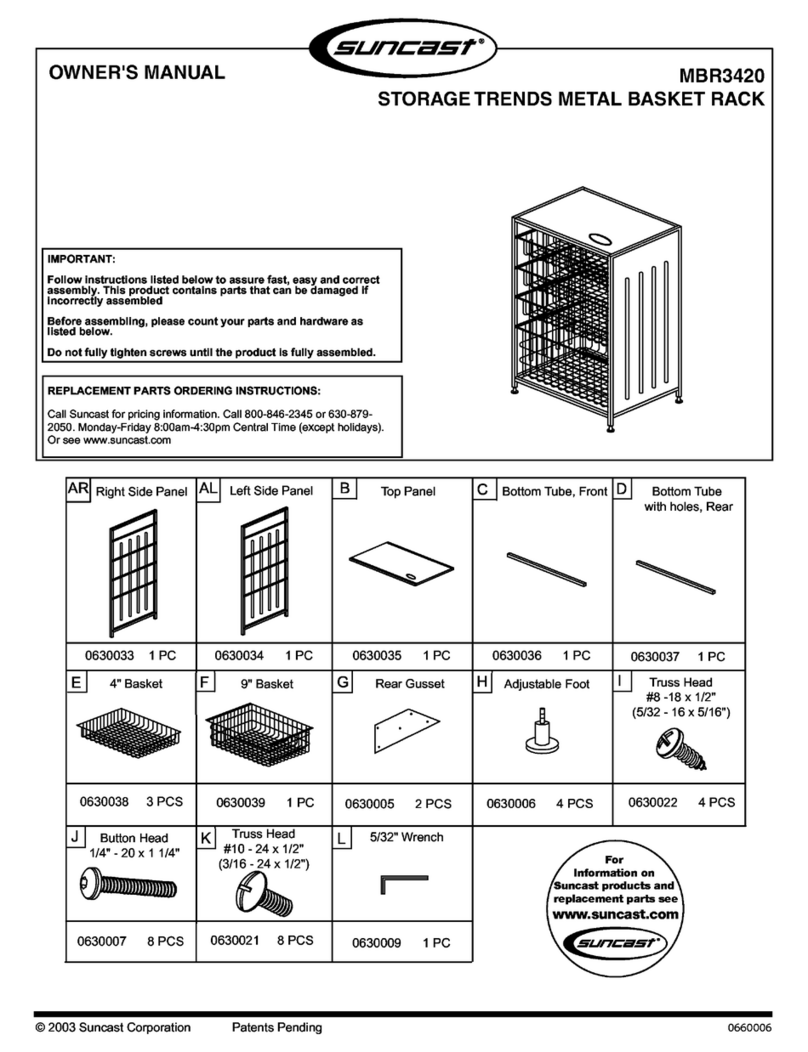 Suncast MBR3420 User manual