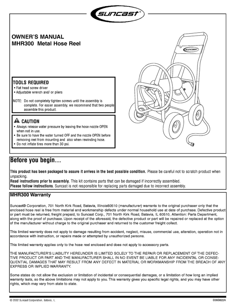 Suncast MHR300 User manual