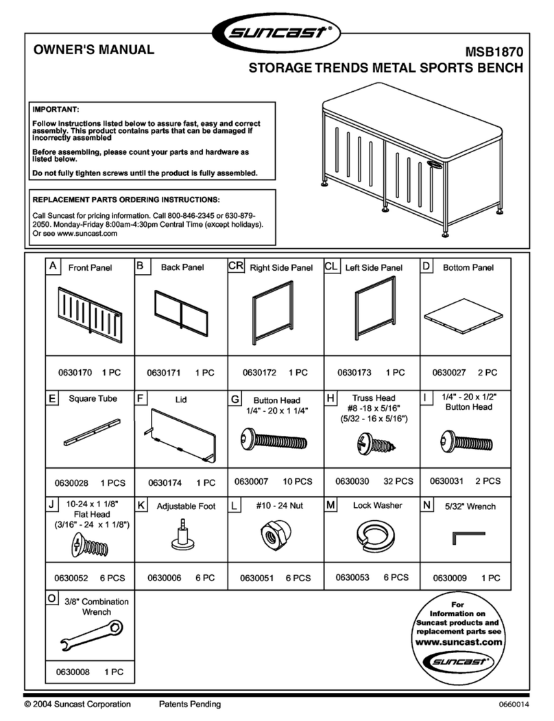 Suncast MSB1870 User manual