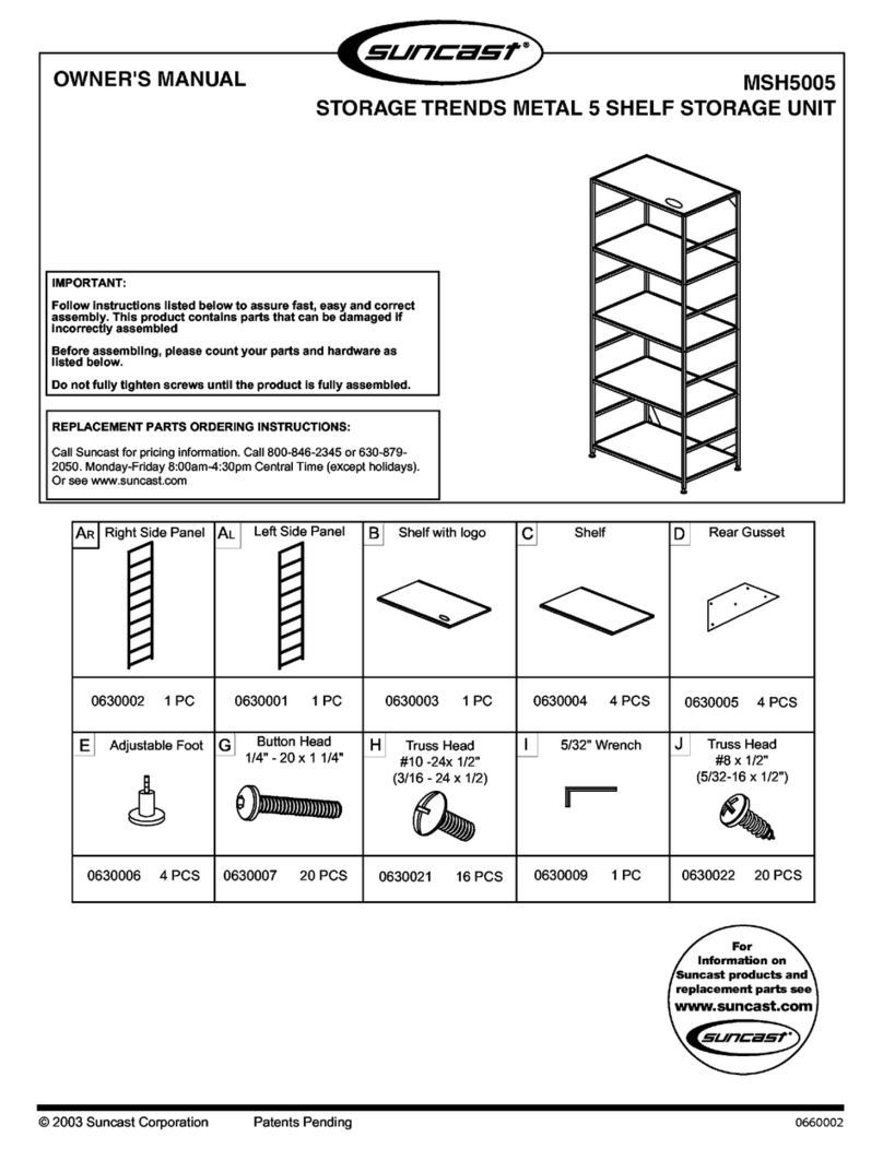 Suncast MSH5005 owner's manual