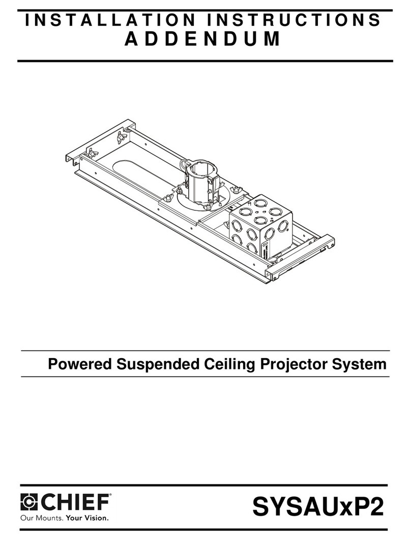CHIEF SYSAUxP2 installation instructions