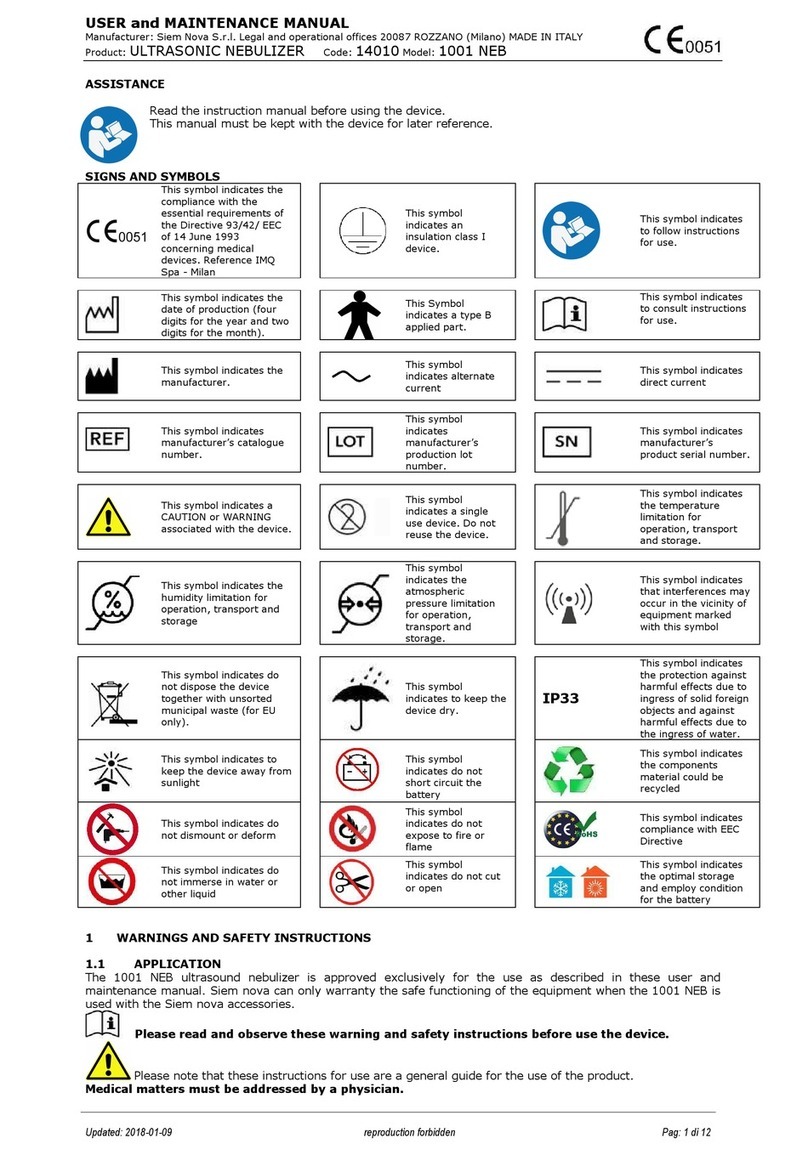 Seim Nova 1001 NEB User and maintenance manual