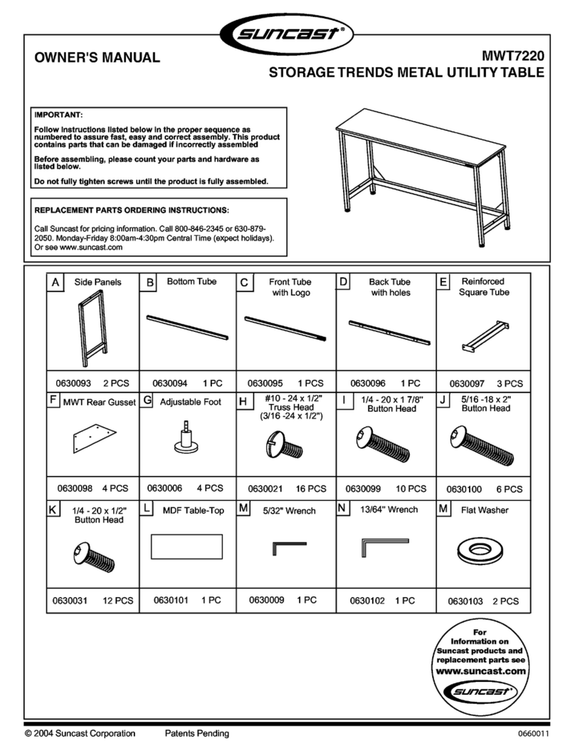 Suncast MWT7220 owner's manual
