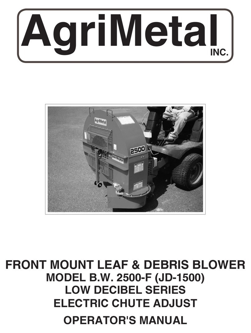 AgriMetal BW 2500-F JD-1500 Operator's manual