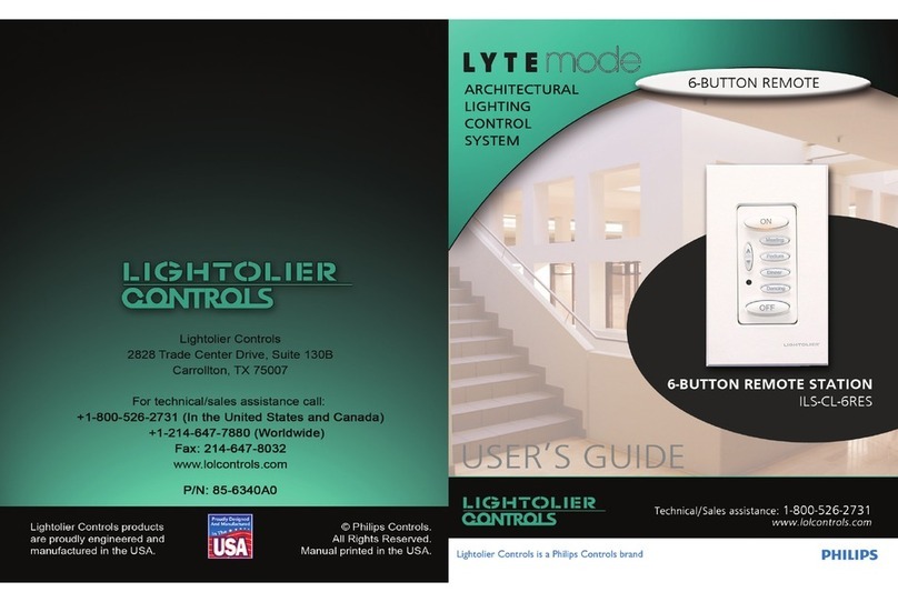 Philips Lytemode 6-Button Remote Station User manual