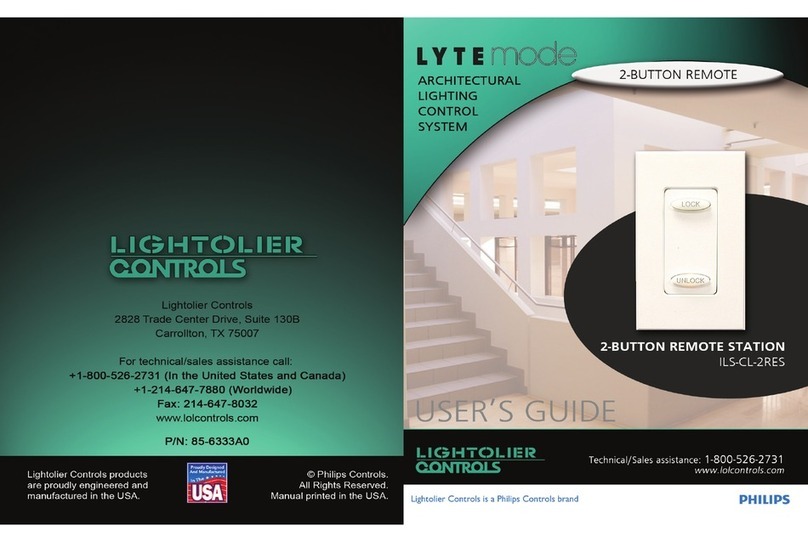 Philips Lytemode 2-Button Remote Station User manual