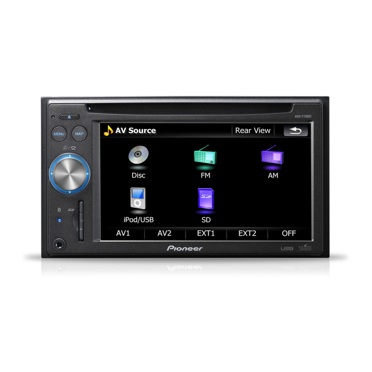 Pioneer Super Tuner IIID AVIC-F700BT Operating manual