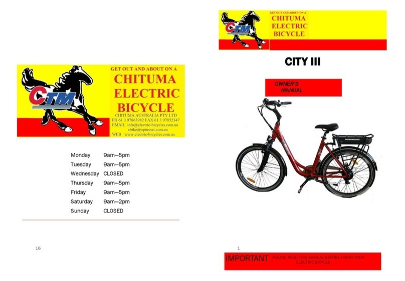 CTM CITY III owner's manual
