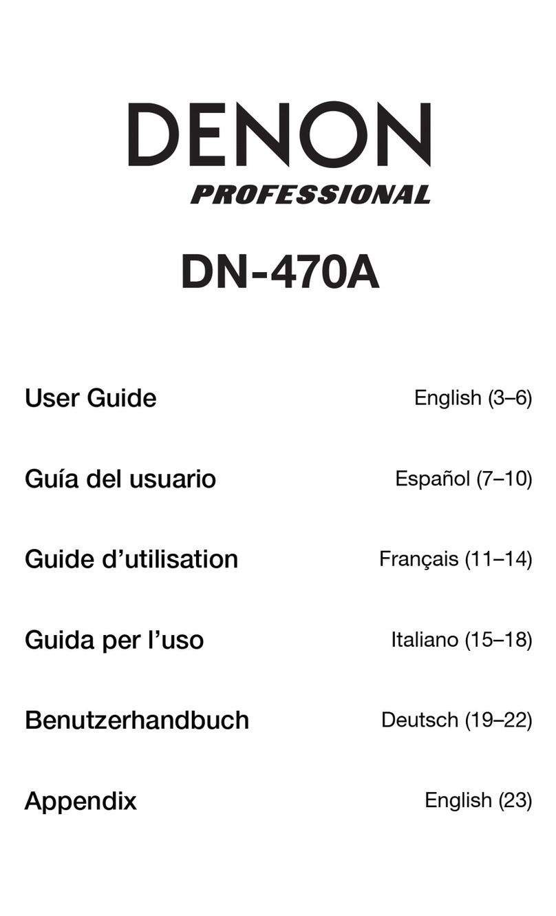 Denon DN-470A user guide