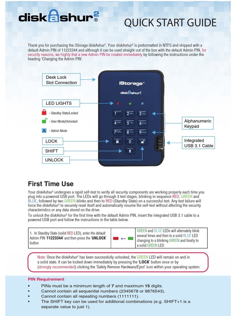 iStorage diskAshur2 quick start guide