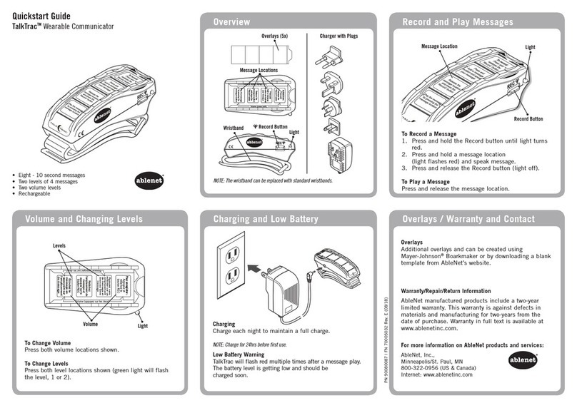 AbleNet TalkTrac User manual