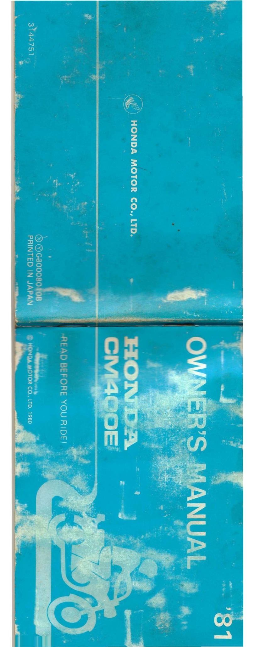 Honda CM400E 1981 owner's manual