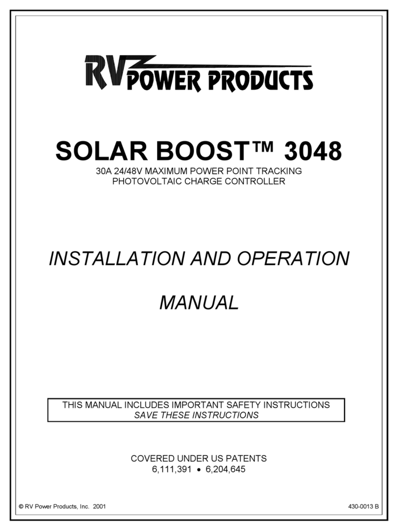 Power Products SOLAR BOOST 3048 Installation and operation Power Products SOLAR BOOST 3048 Installation and operation