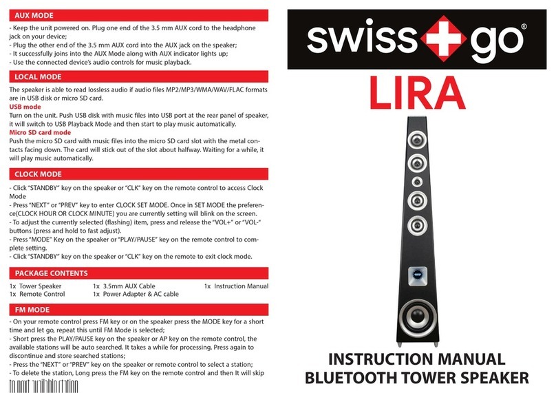 Swiss+go Lira instruction manual Swiss+go Lira instruction manual