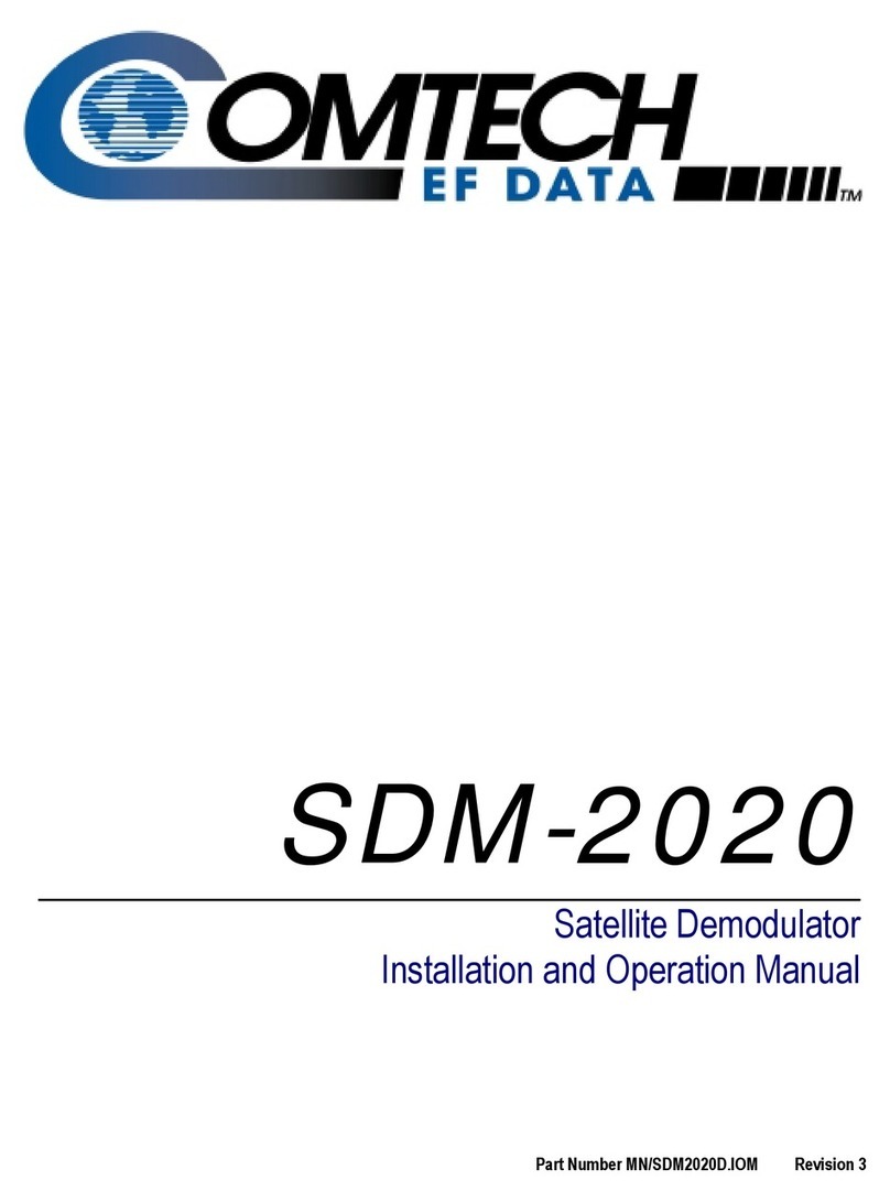 Comtech EF Data SDM-2020 User manual