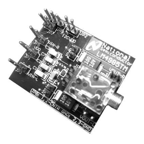 National Semiconductor LM4985 user guide National Semiconductor LM4985 user guide