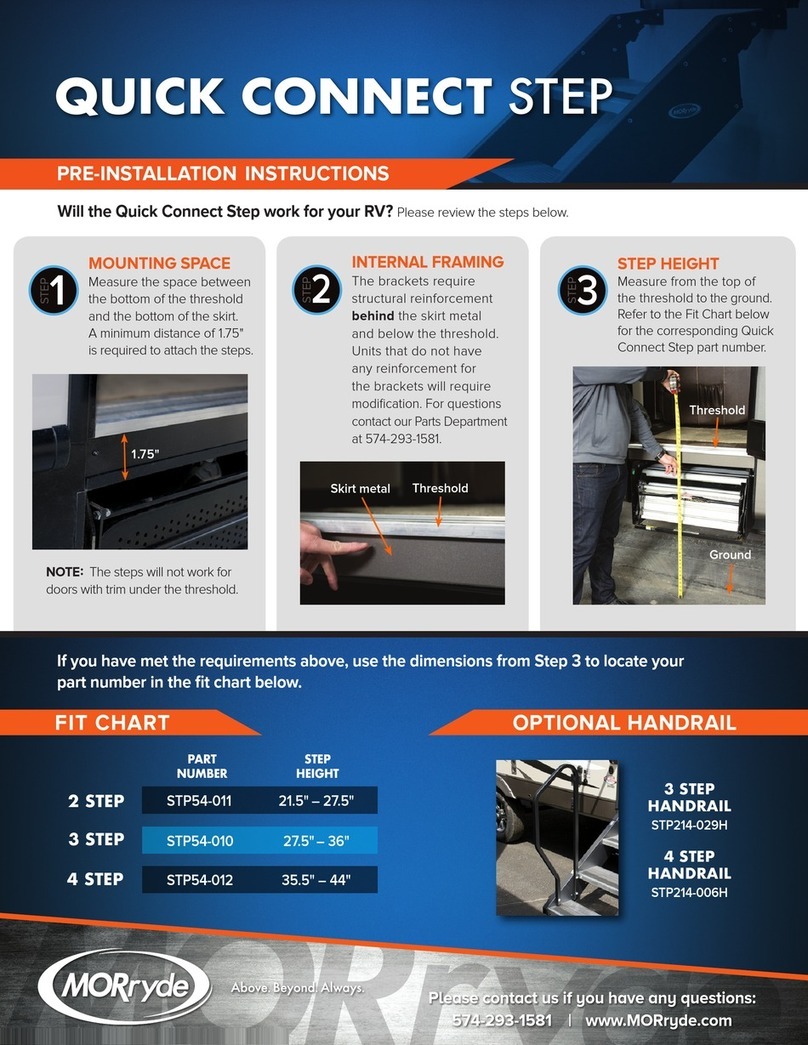 MORryde STP54-011 Pre-installation instructions