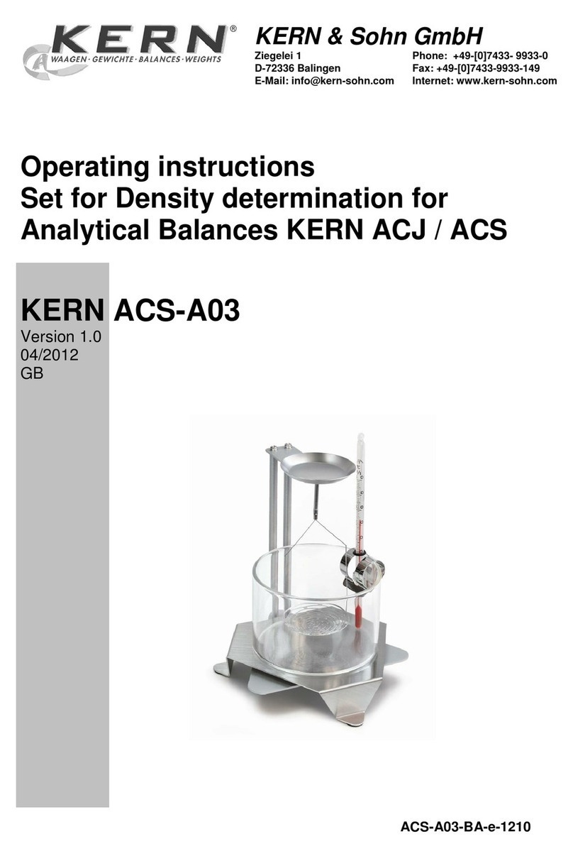 KERN ACS-A03 operating instructions
