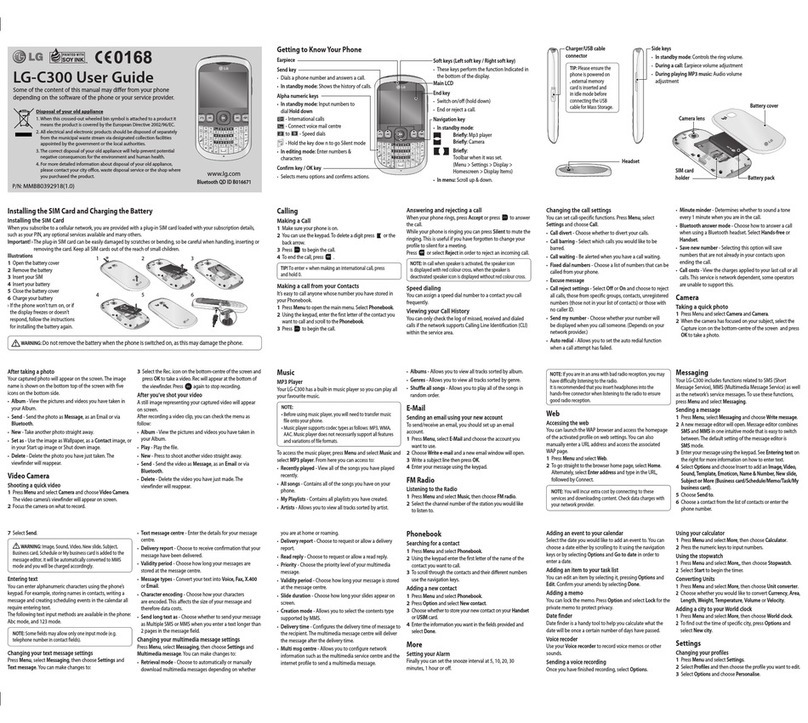 LG C300 User manual