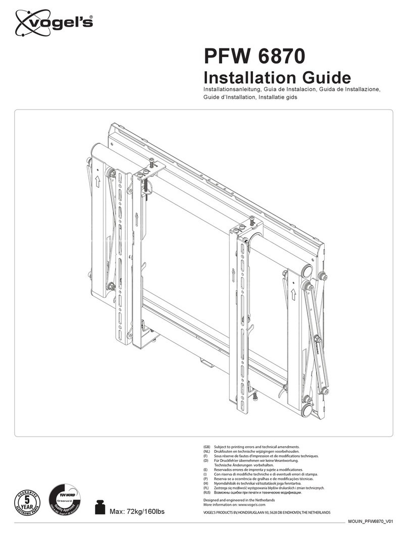 VOGELS PFW 6870 installation guide VOGELS PFW 6870 installation guide