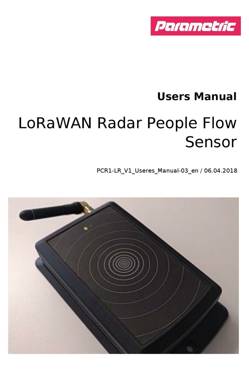 Parametric LoRaWAN Radar People Flow Sensor User manual