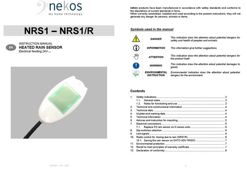 nekos NRS1 instruction manual
