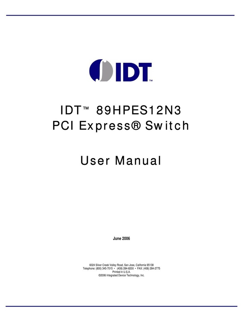 IDT 89HPES12N3 user manual