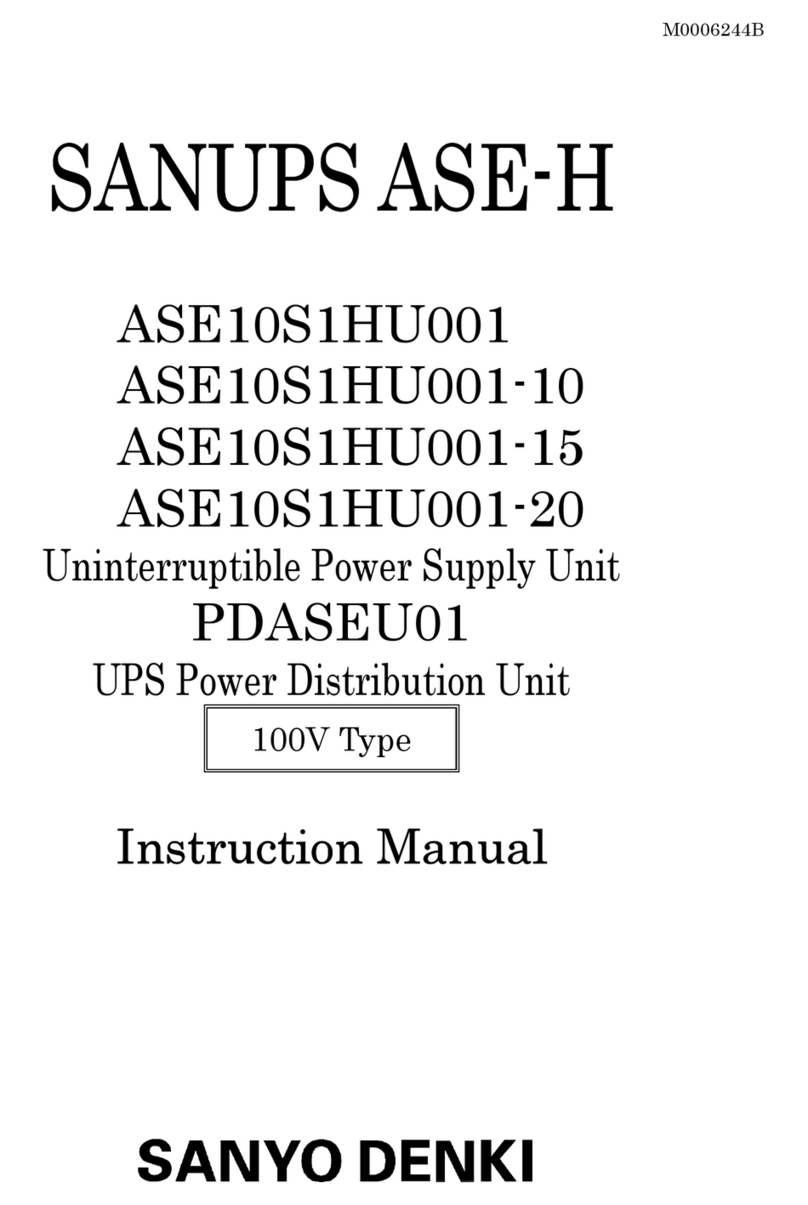 Sanyo Denki Sanups ASE-H series instruction manual