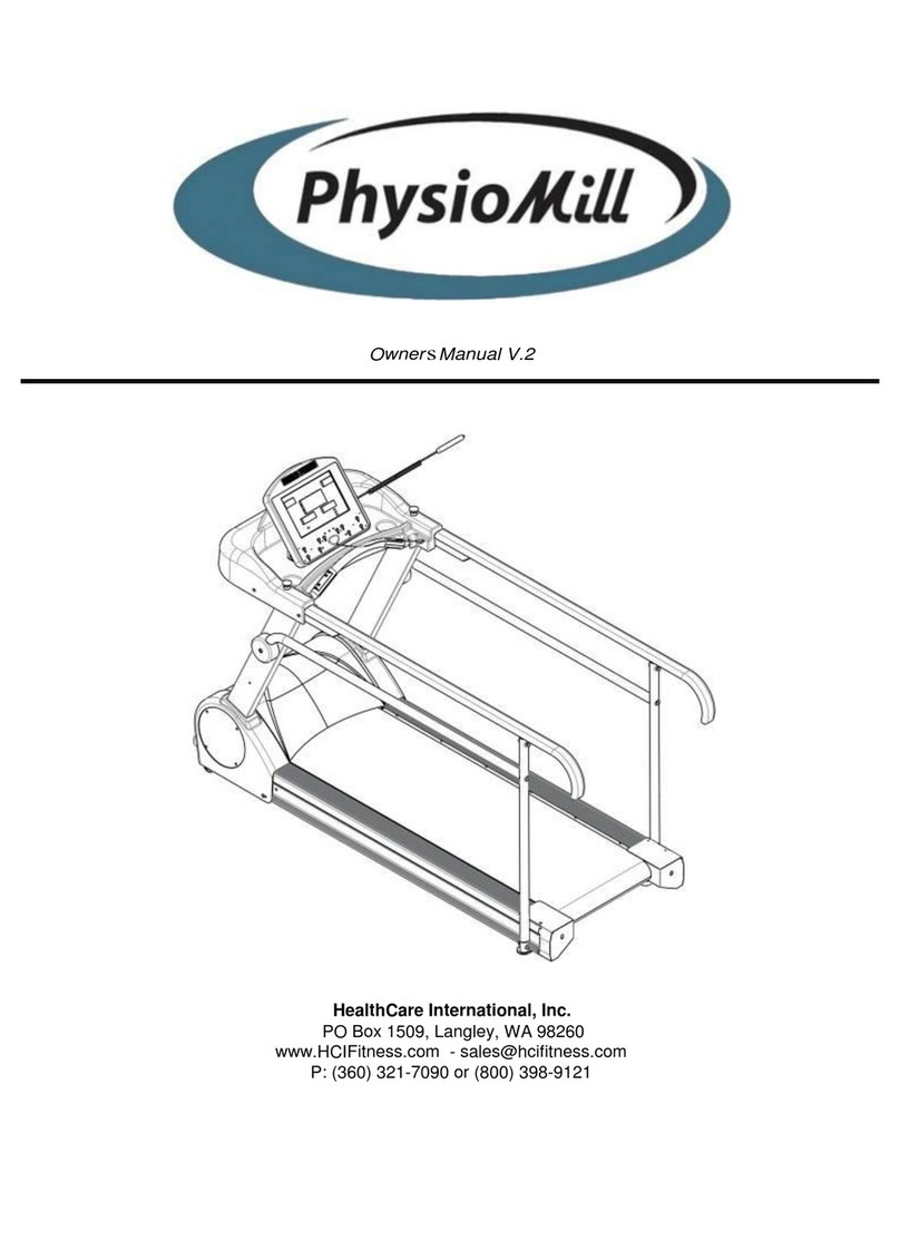 HCIFitness PhysioMill owner's manual