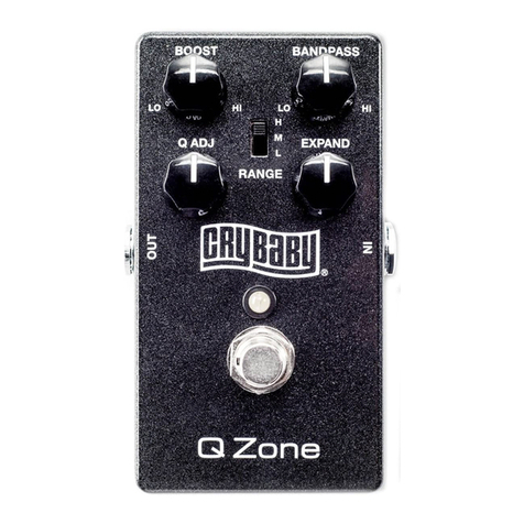 Dunlop CryBaby csp030 Q zone User manual