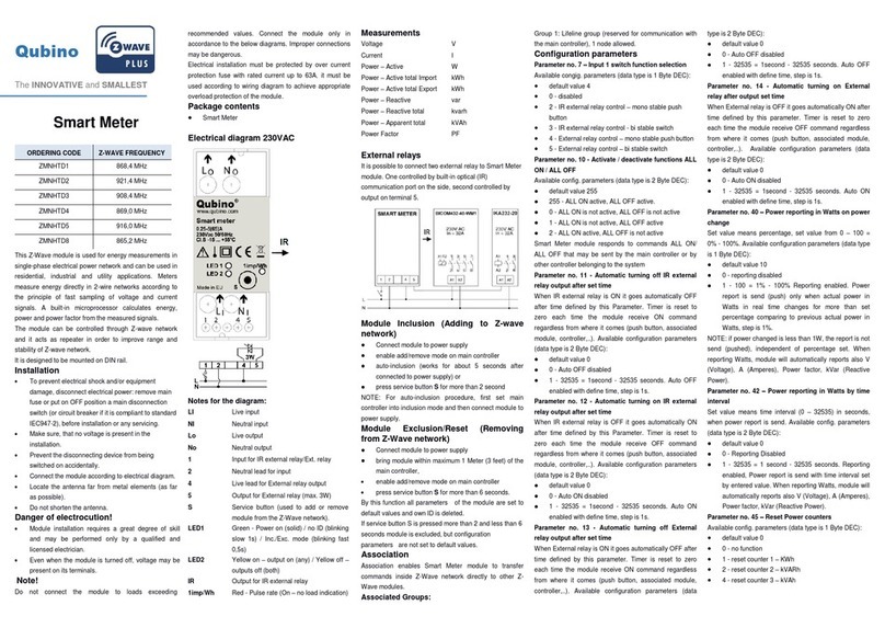 QUBINO Smart meter User manual