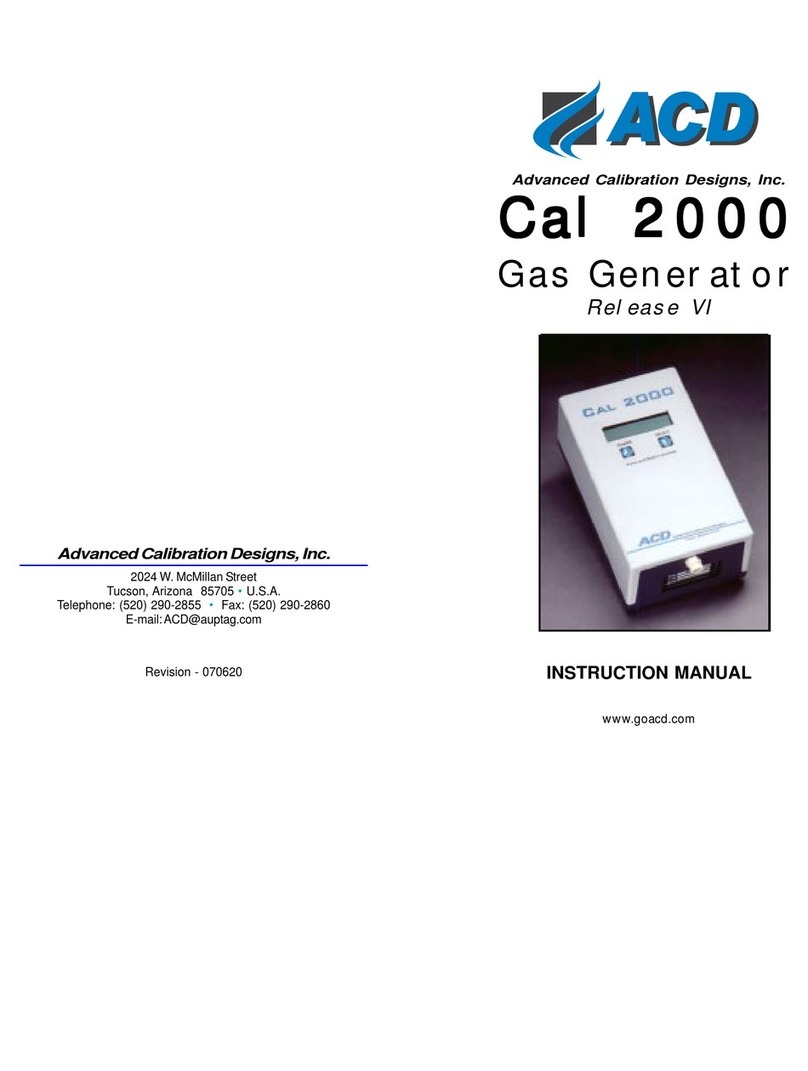 ACD Cal 2000 instruction manual