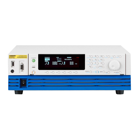 Kikusui PCR-WE series User manual