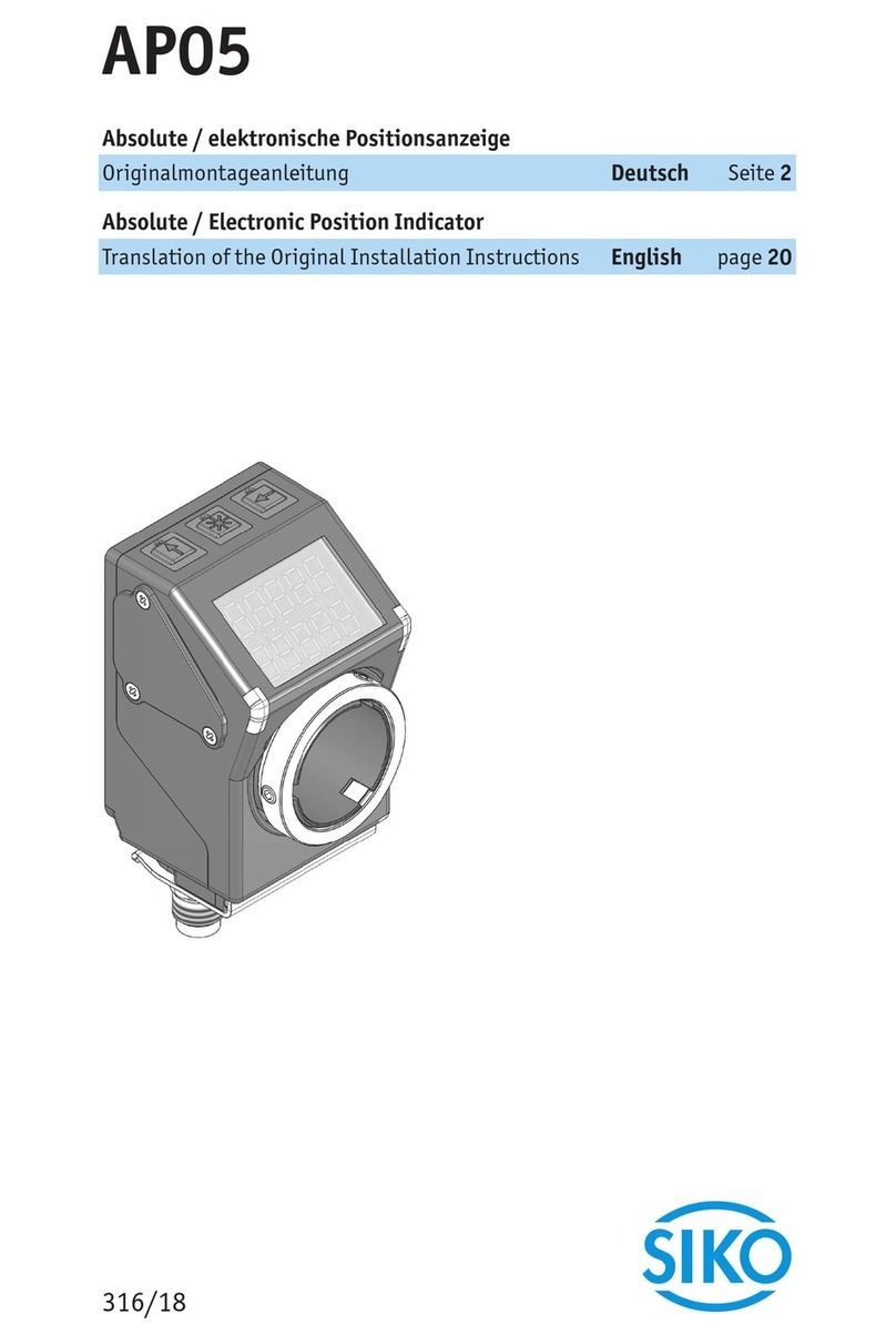 Siko AP05 User manual