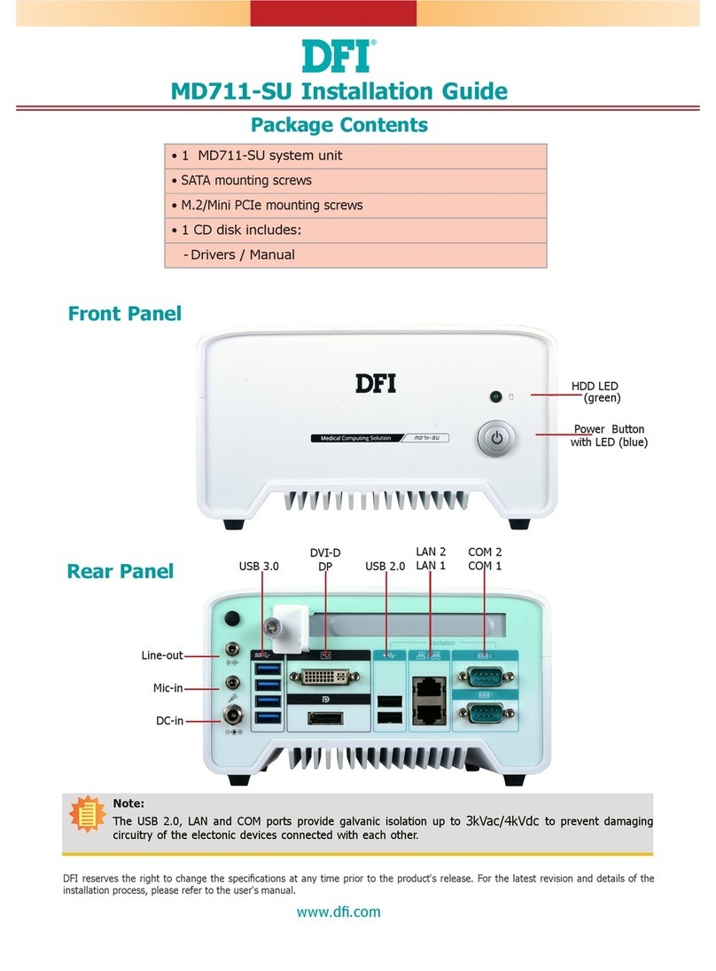 DFI MD711-SU installation guide
