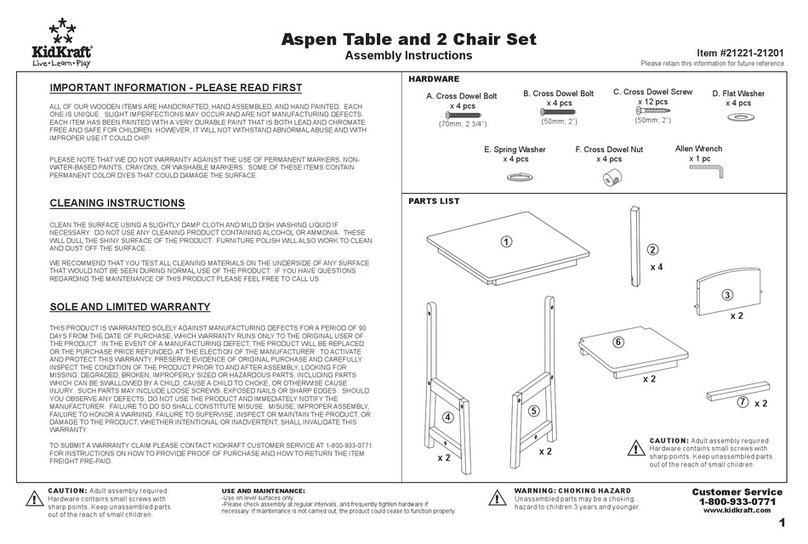 KidKraft 21221-21201 Assembly instructions