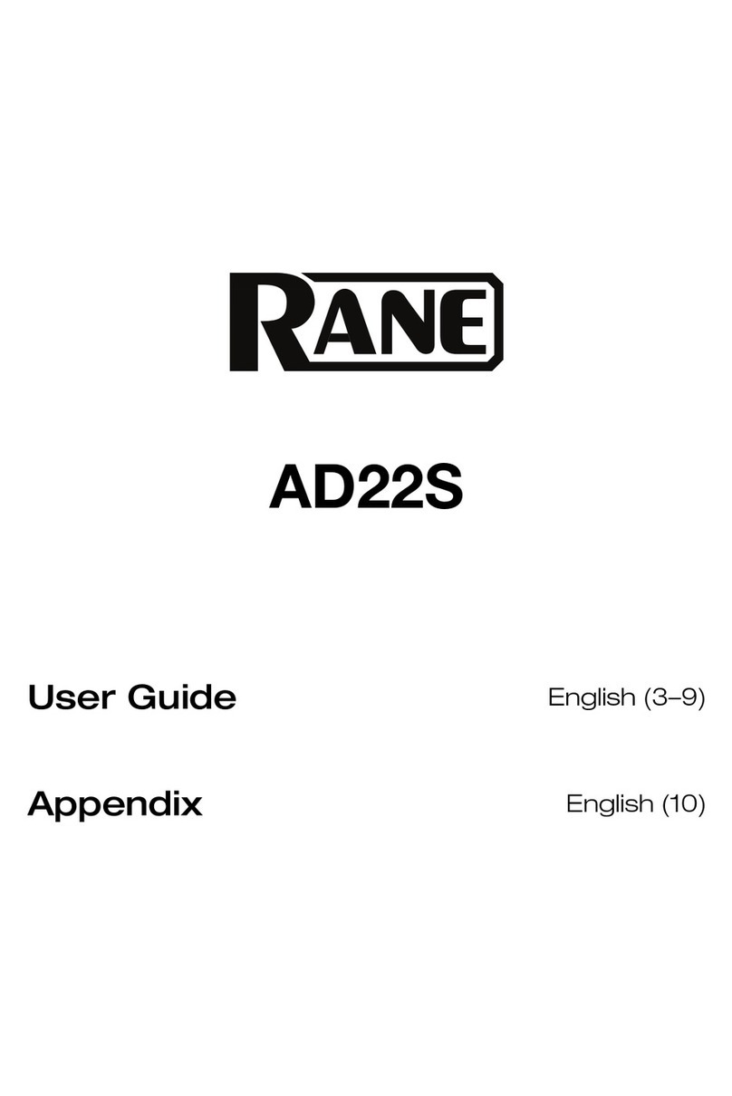 Rane AD22S user guide