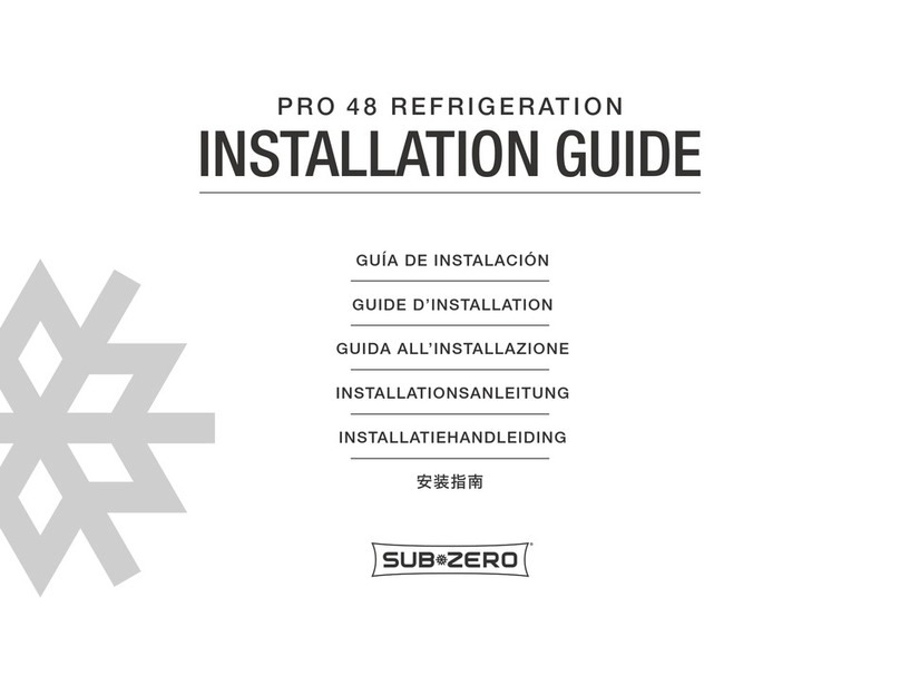 Sub-Zero PRO 48 User manual