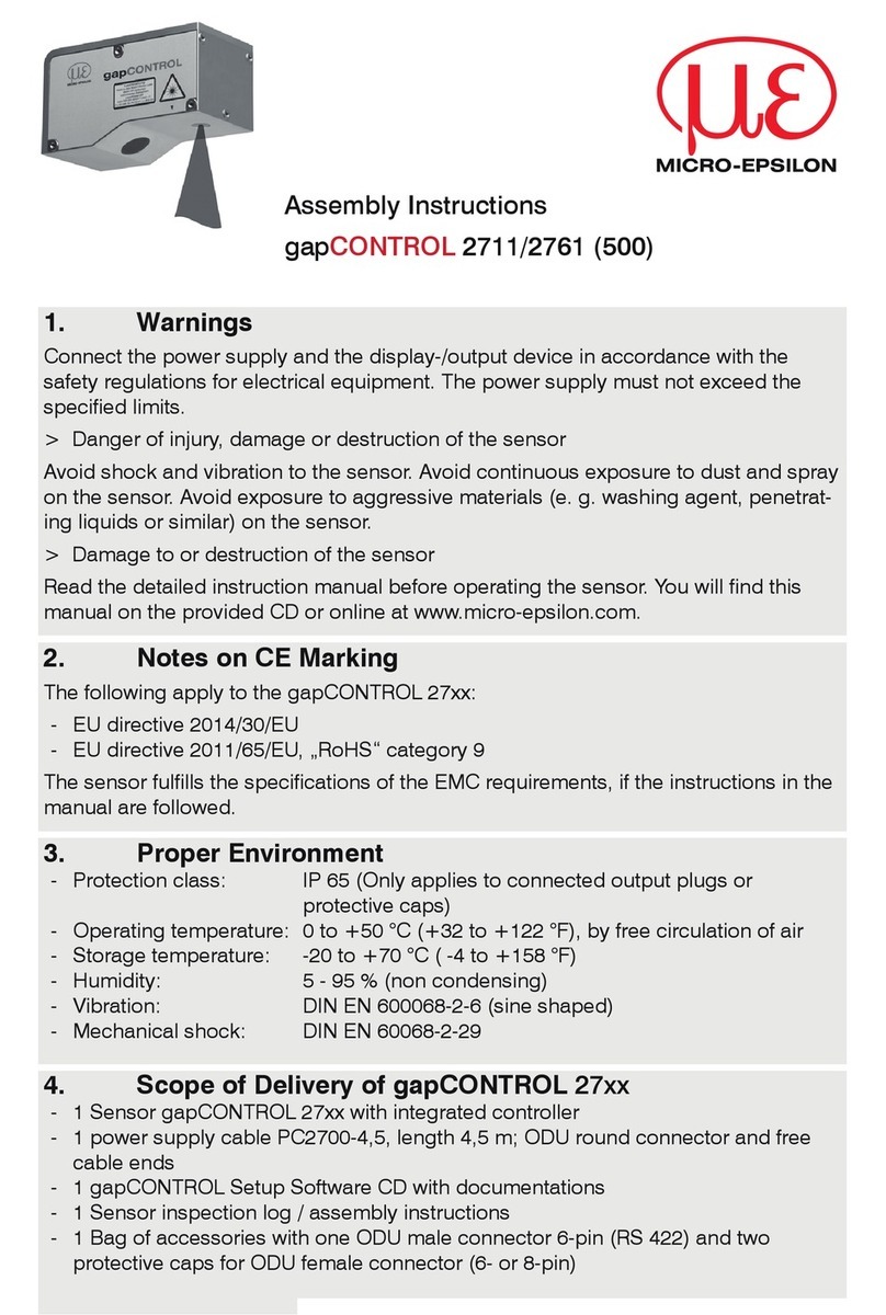 MICRO-EPSILON gapCONTROL 2711 User manual