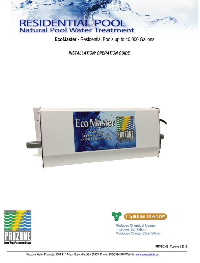 Prozone EcoMaster Installation and operation guide