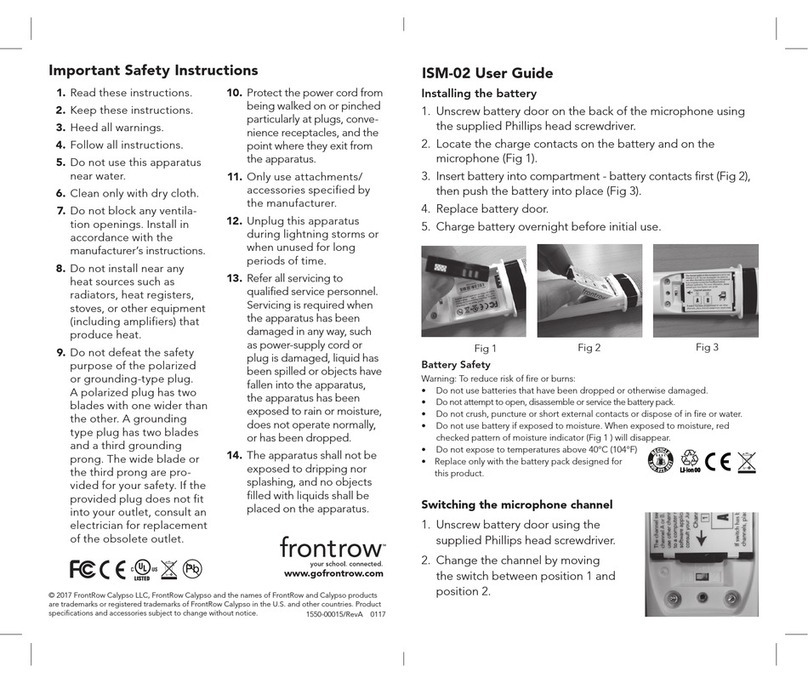 FrontRow ISM-02 User manual