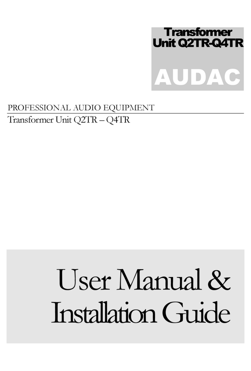 AUDAC Q2TR User manual