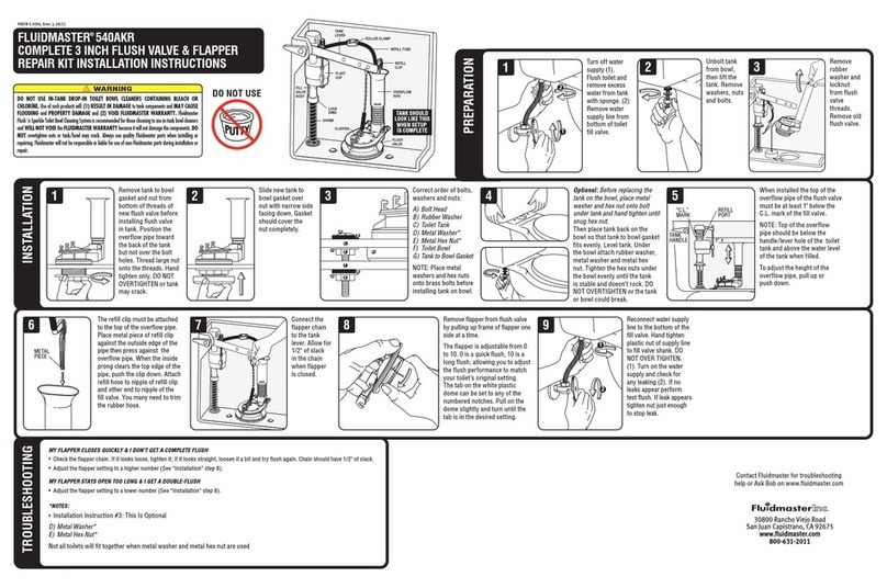 Fluidmaster 540AKR User manual