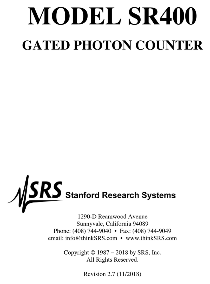 SRS Labs SR400 manual