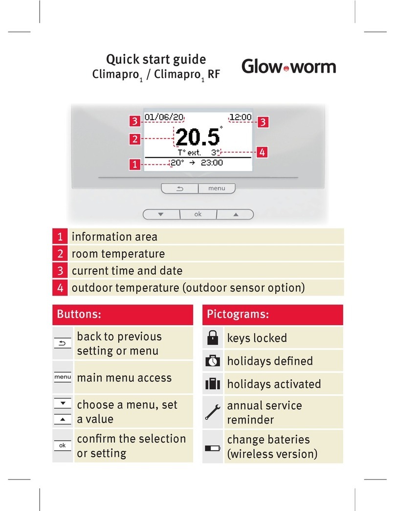 Glowworm Climapro1 User manual