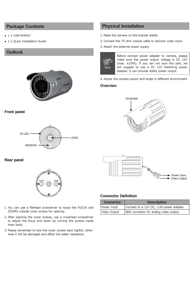 Planet CAM-IR442V User manual