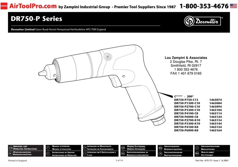 Desoutter DR750-P750-C13 operating instructions